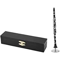 FTVOGUE 16 cm Mini Clarinete Modelo Adornos de Instrumentos Musicales Decoración Pantalla Estatuilla Decoración para El…